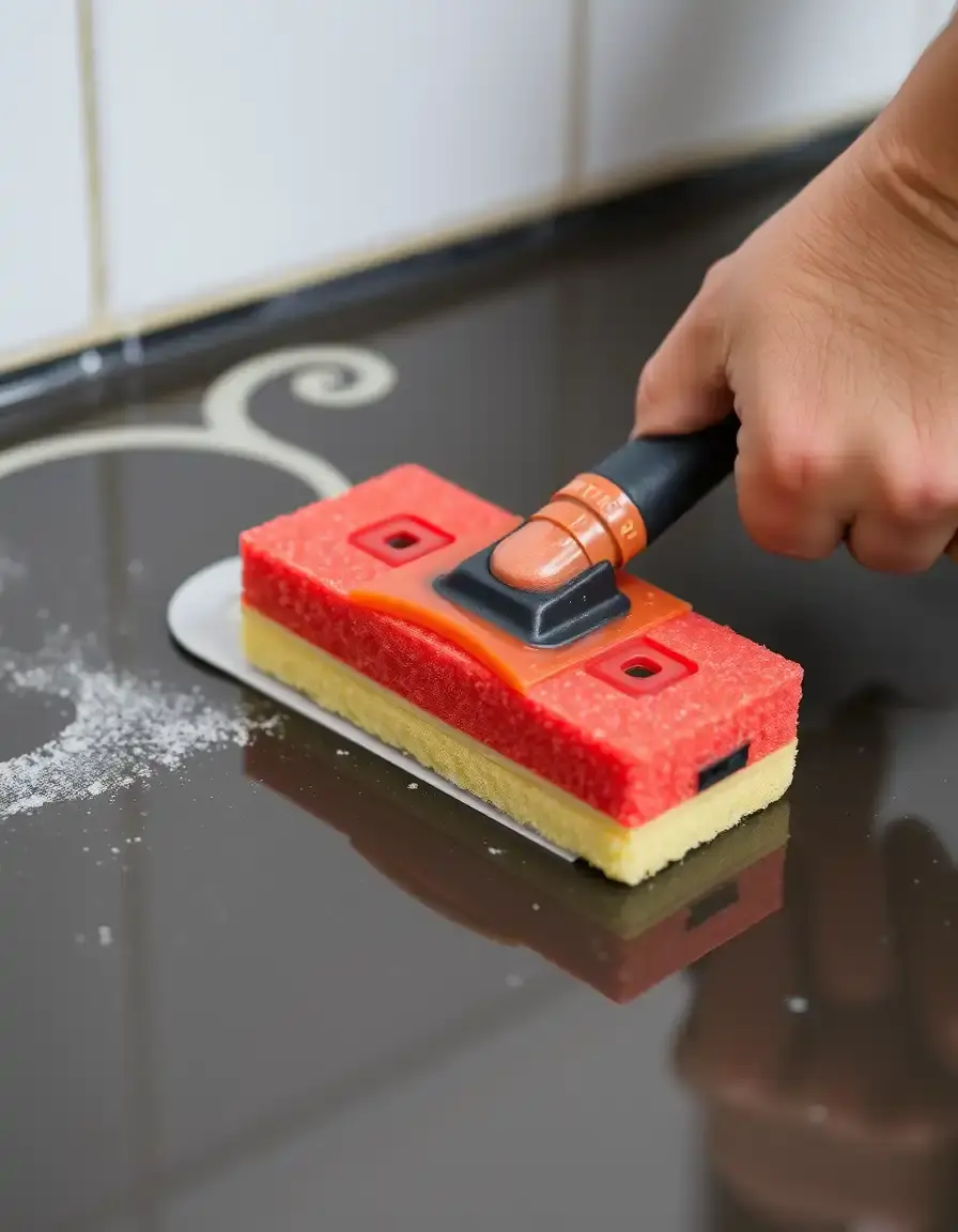 Taloche éponge pour lissage des joints de carrelage