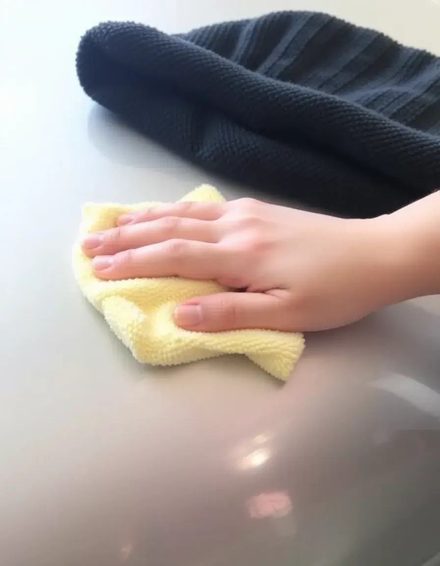 Chiffon microfibre de polissage pour verre