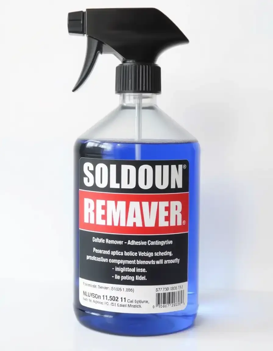 Solvant pour retirer la colle de crédence