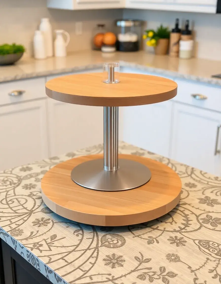 Plateau tournant Lazy Susan pour épices aménagement cuisine