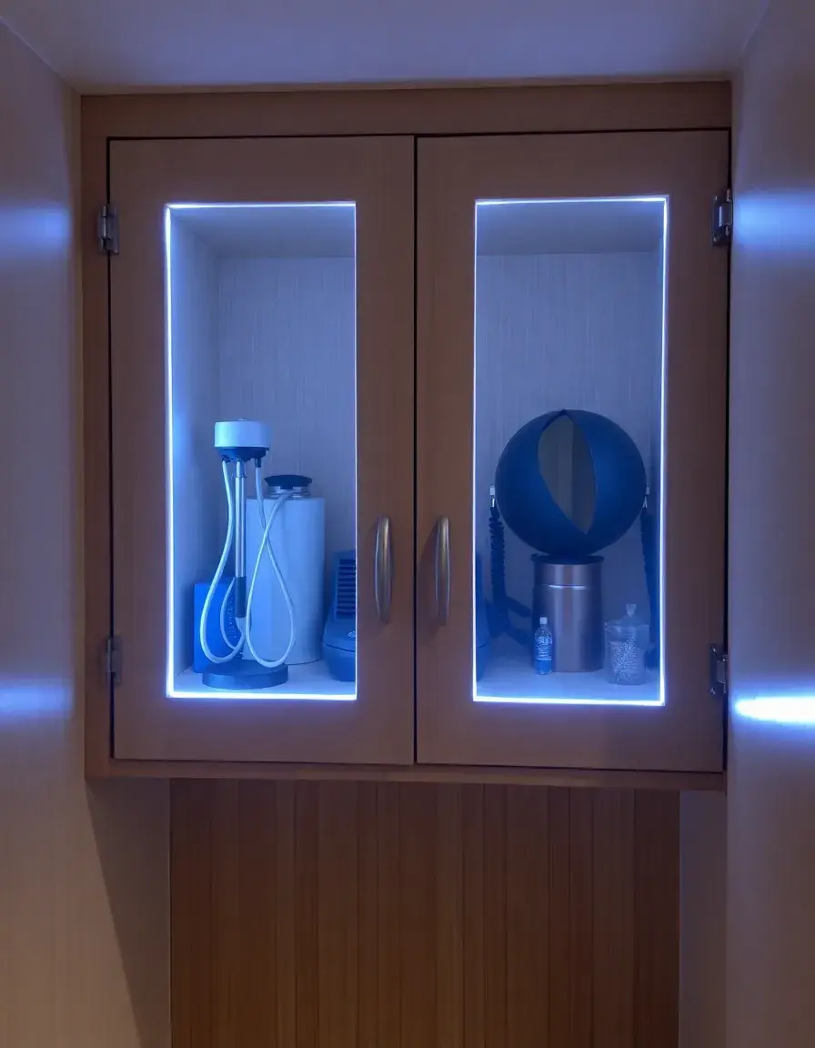 Éclairage LED sans fil pour placard aménagement cuisine