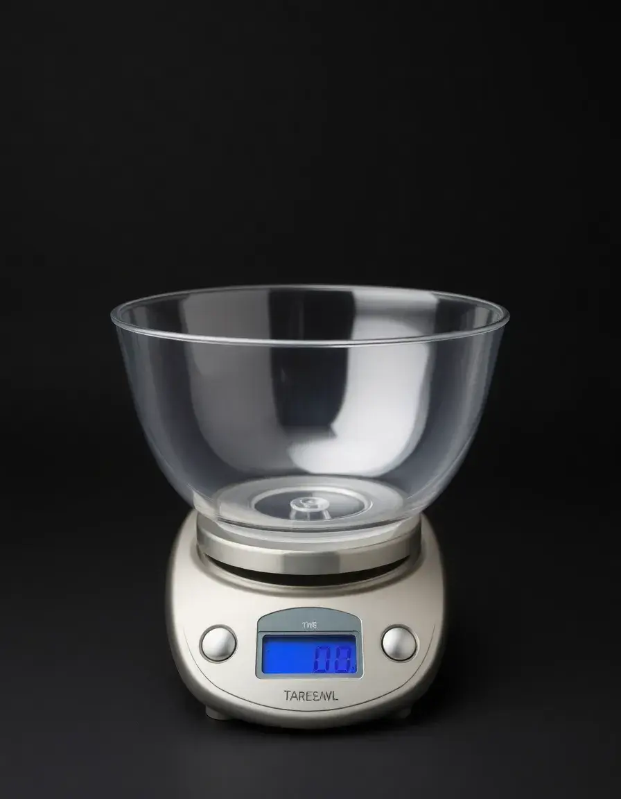 Bol de tare transparent pour balance de cuisine