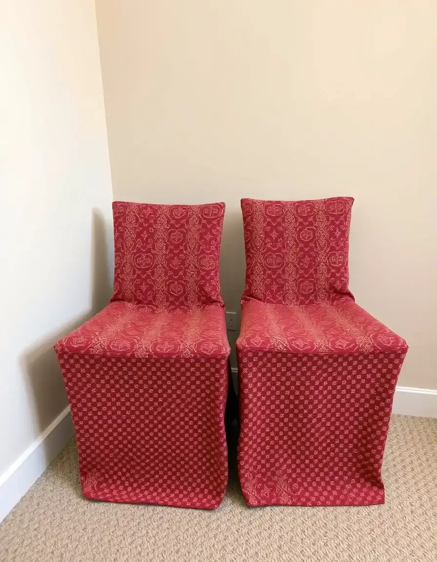 Housse de tabouret extensible pour sièges cuisine ilot