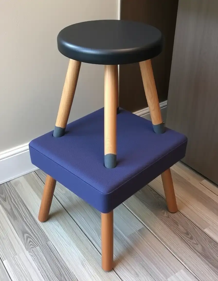 Rembourrage de tabouret en mousse à mémoire de forme pour îlot central