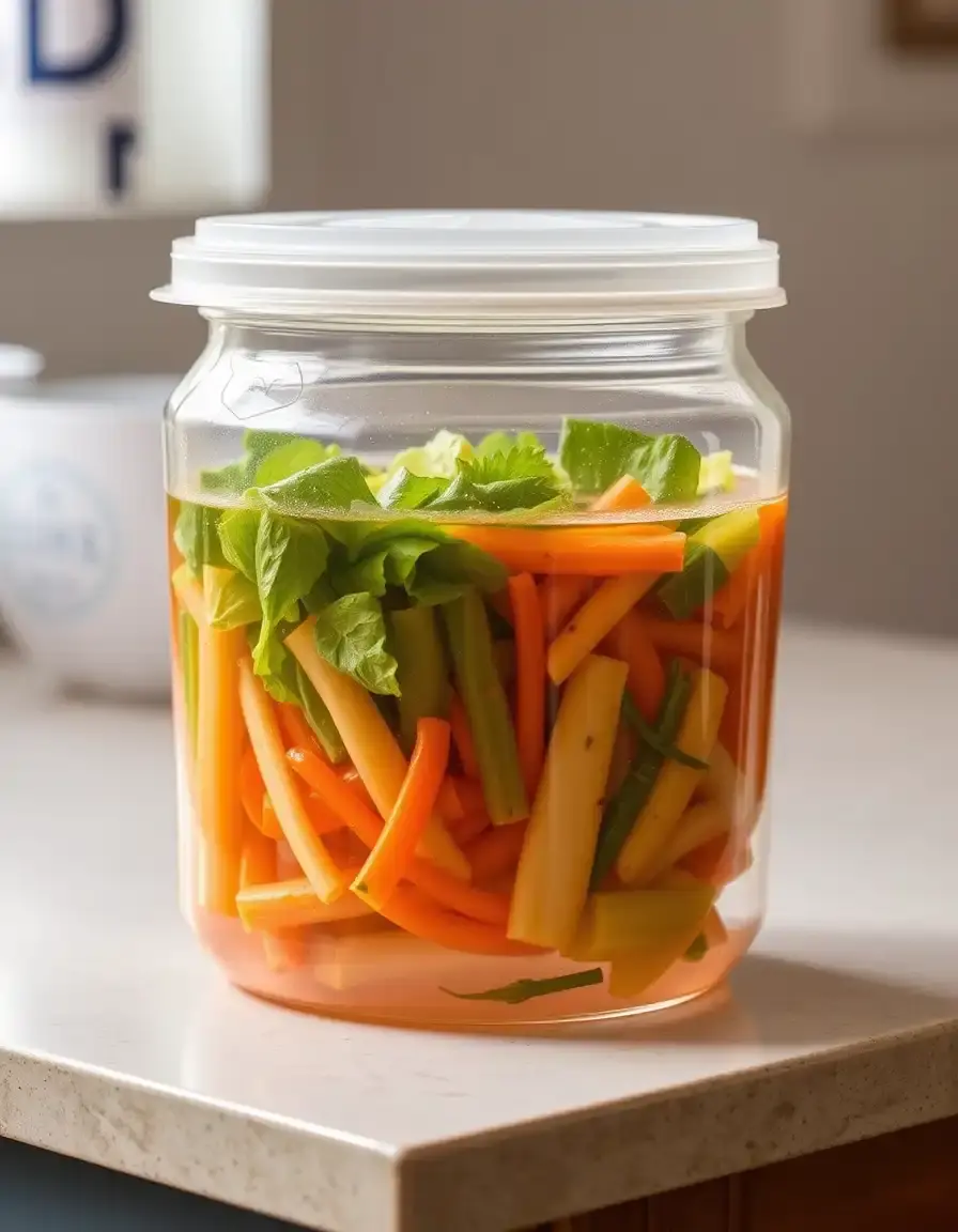 Récipient à fermentation pour kimchi en plastique