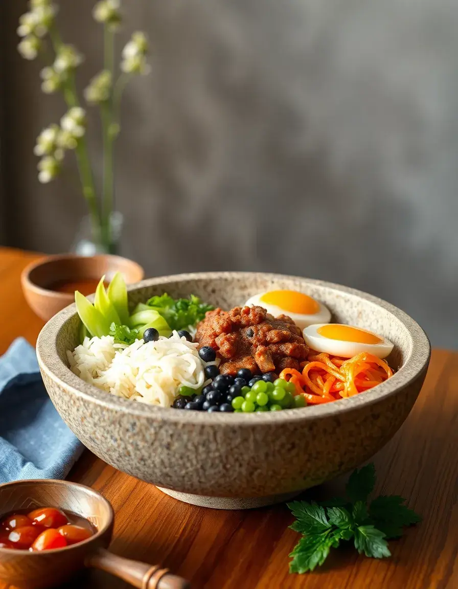 Bol en pierre Dolsot pour bibimbap coréen