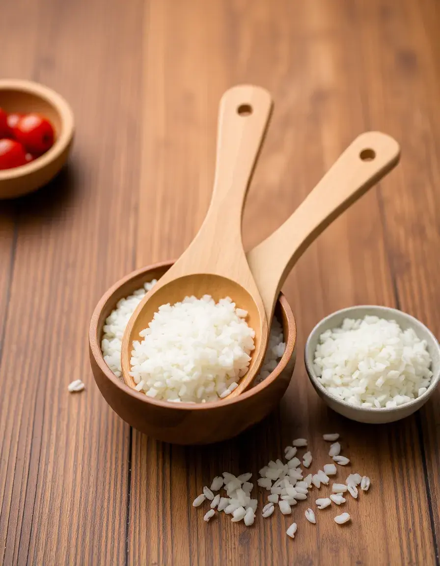 Spatule à riz traditionnelle en bois