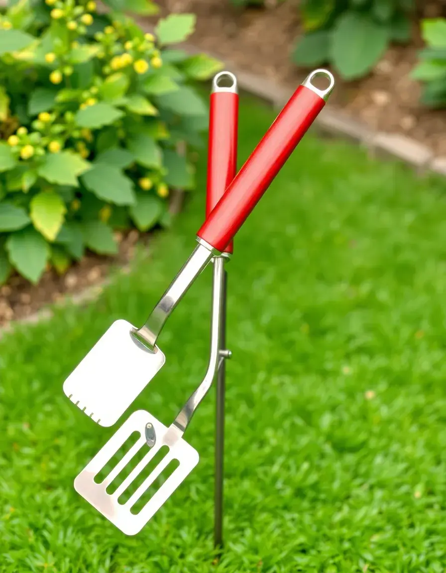 Set d'outils de grillade à long manche en acier inoxydable