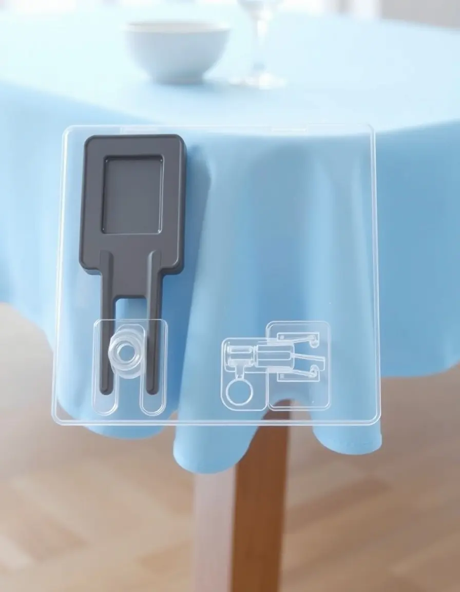 Clips de fixation pour nappe de table extérieure