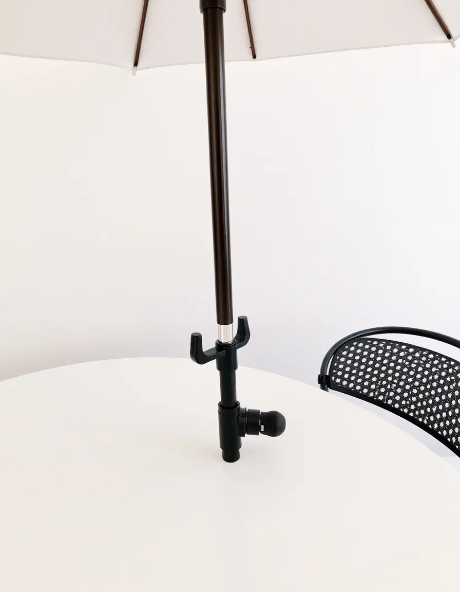 Pince de fixation pour parasol de table extérieure