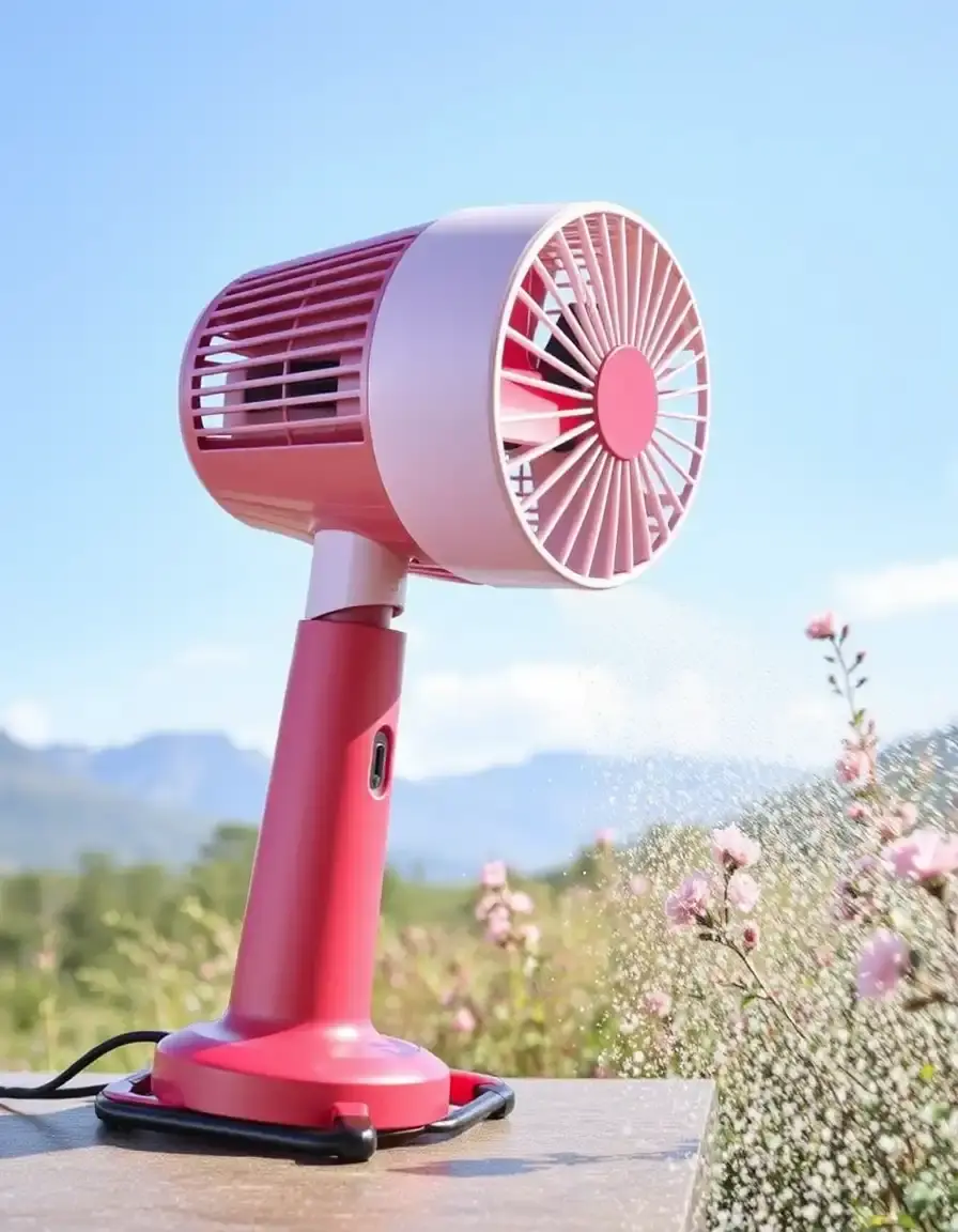 Ventilateur brumisateur portable pour terrasse