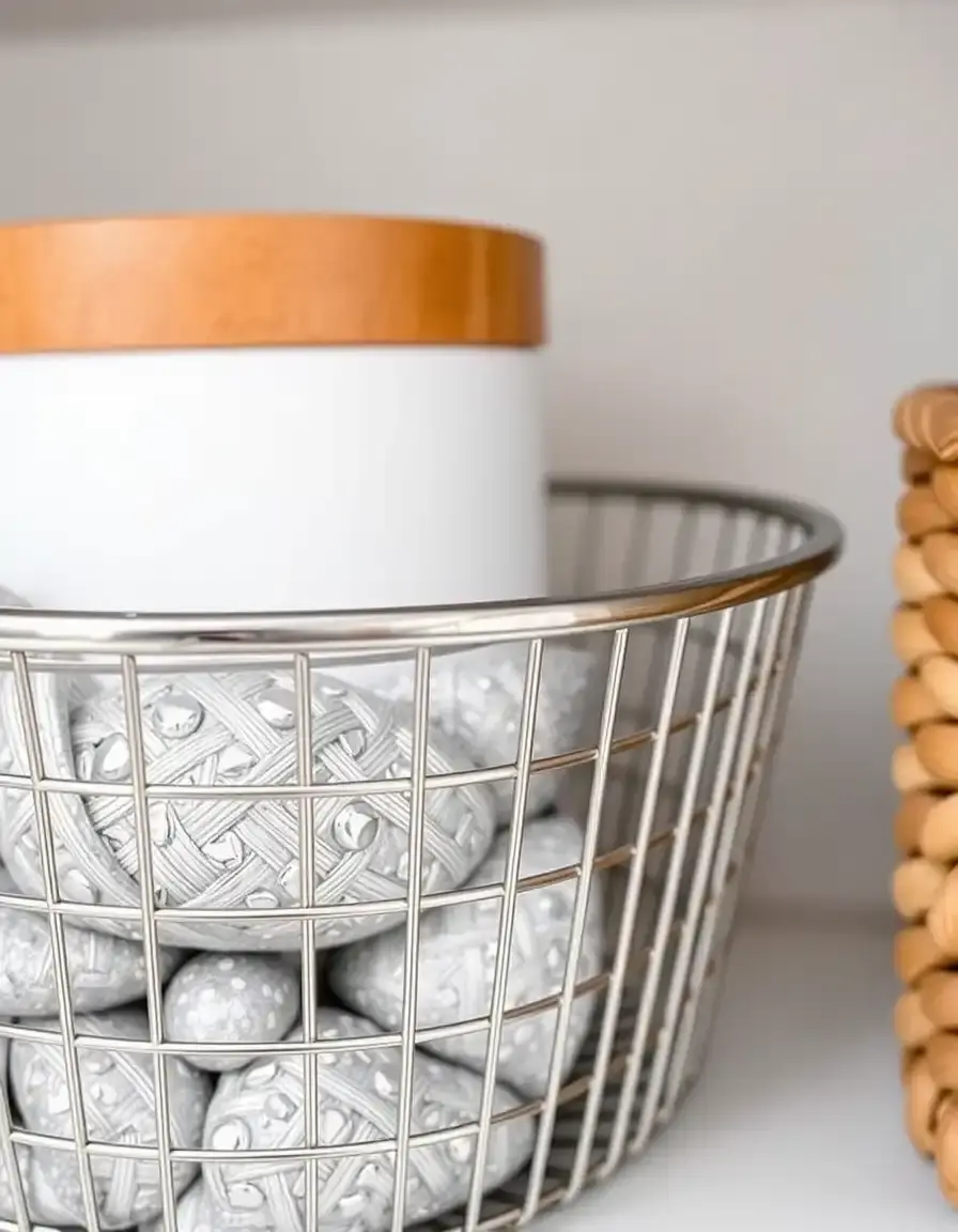 Petit panier en fil de fer pour rangement modulable