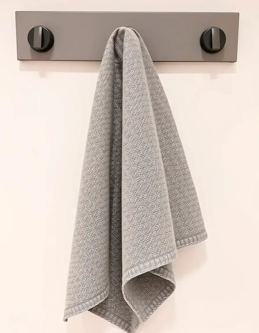 Linge de cuisine gris absorbant pour cuisine grise