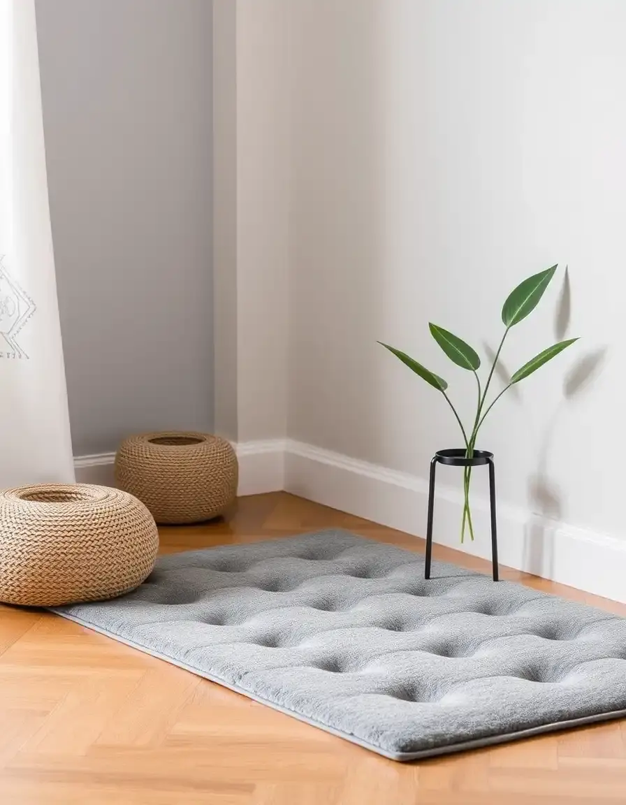 Tapis de cuisine gris ergonomique