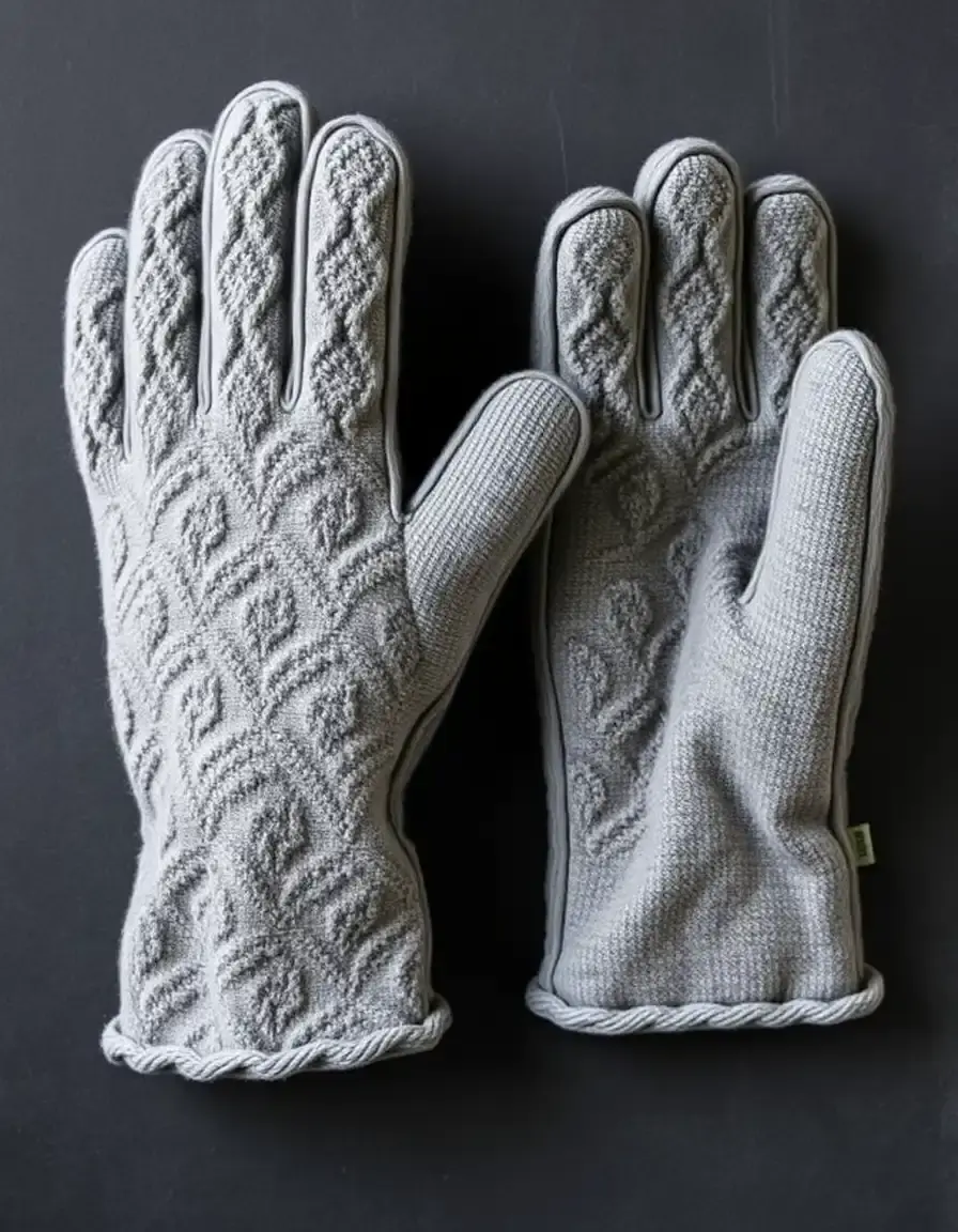 Gants de cuisine gris résistants à la chaleur