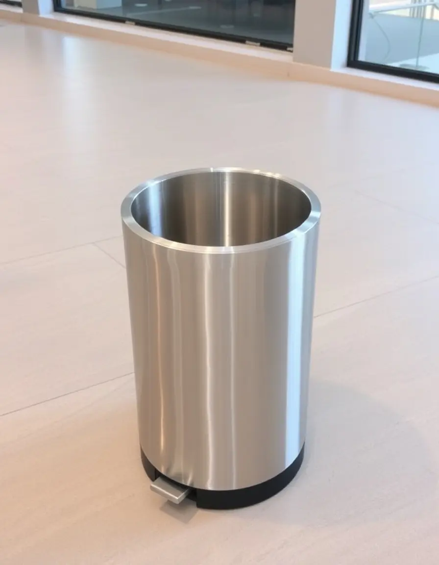 Poubelle à pédale moderne en inox pour cuisine