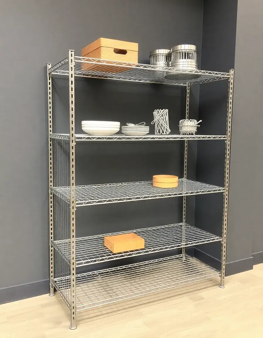 Etagère grillagée métal cuisine