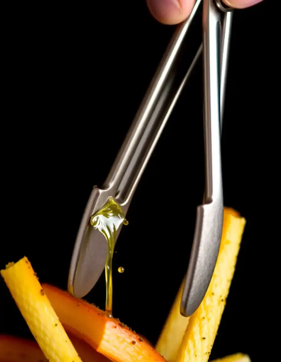 Pince de cuisine en inox avec verrouillage