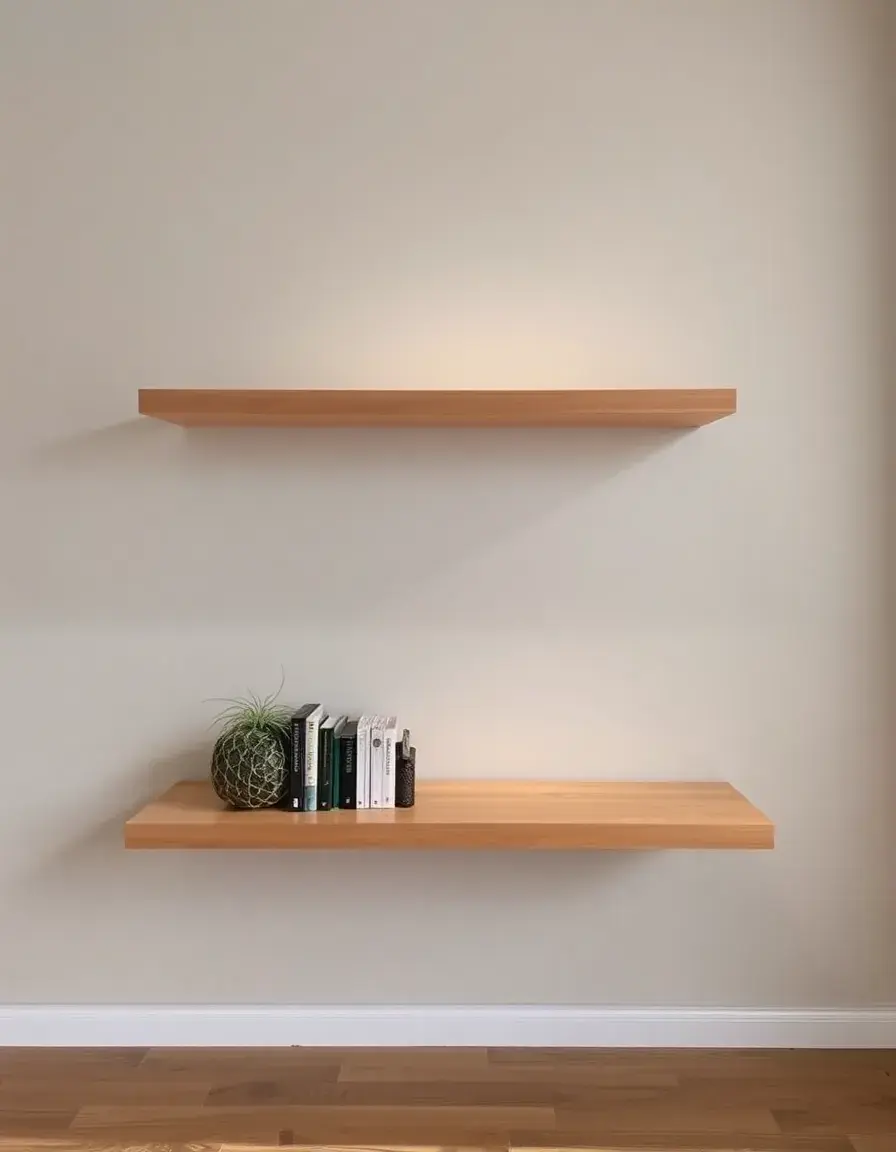 Étagère flottante ouverte pour décoration de cuisine