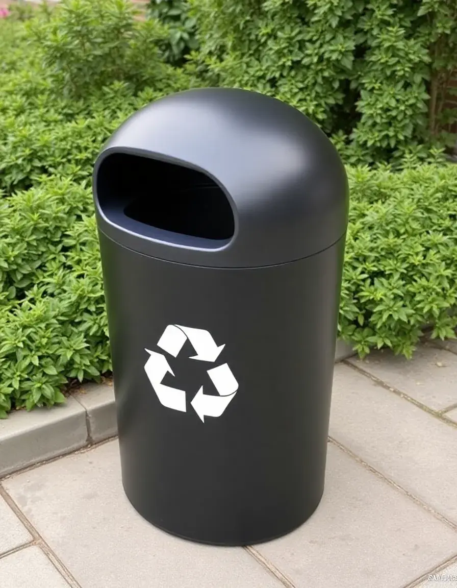 Poubelle de tri compacte