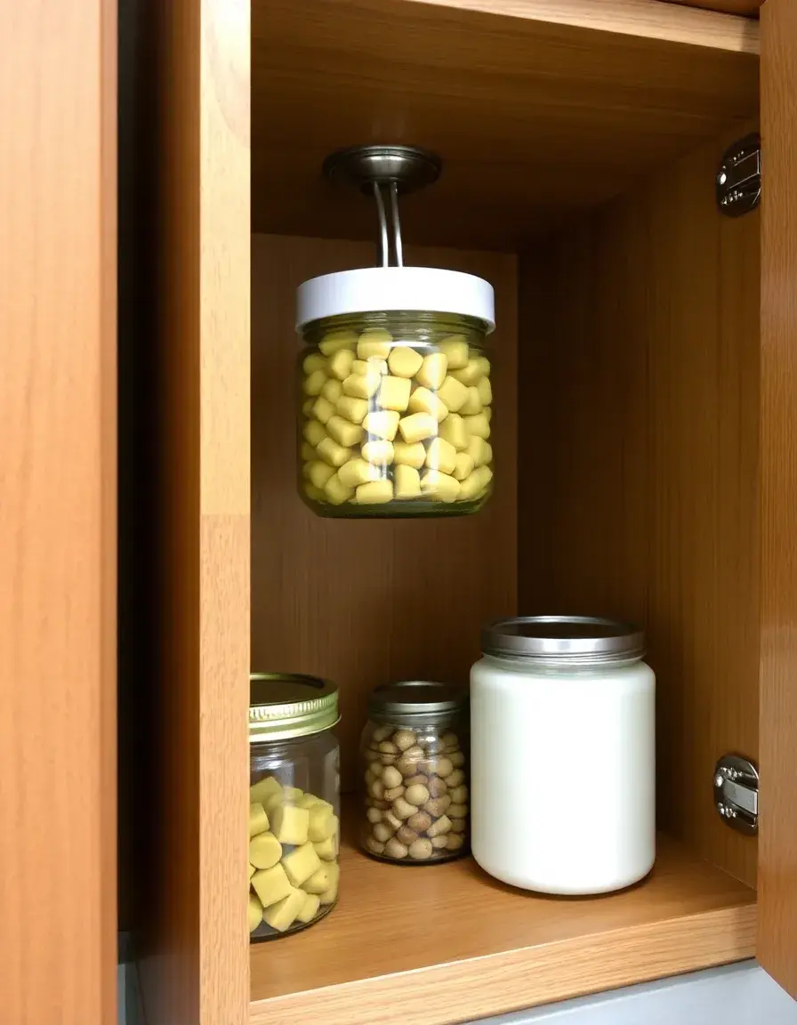 Ouvre-bocal sous placard cuisine pratique