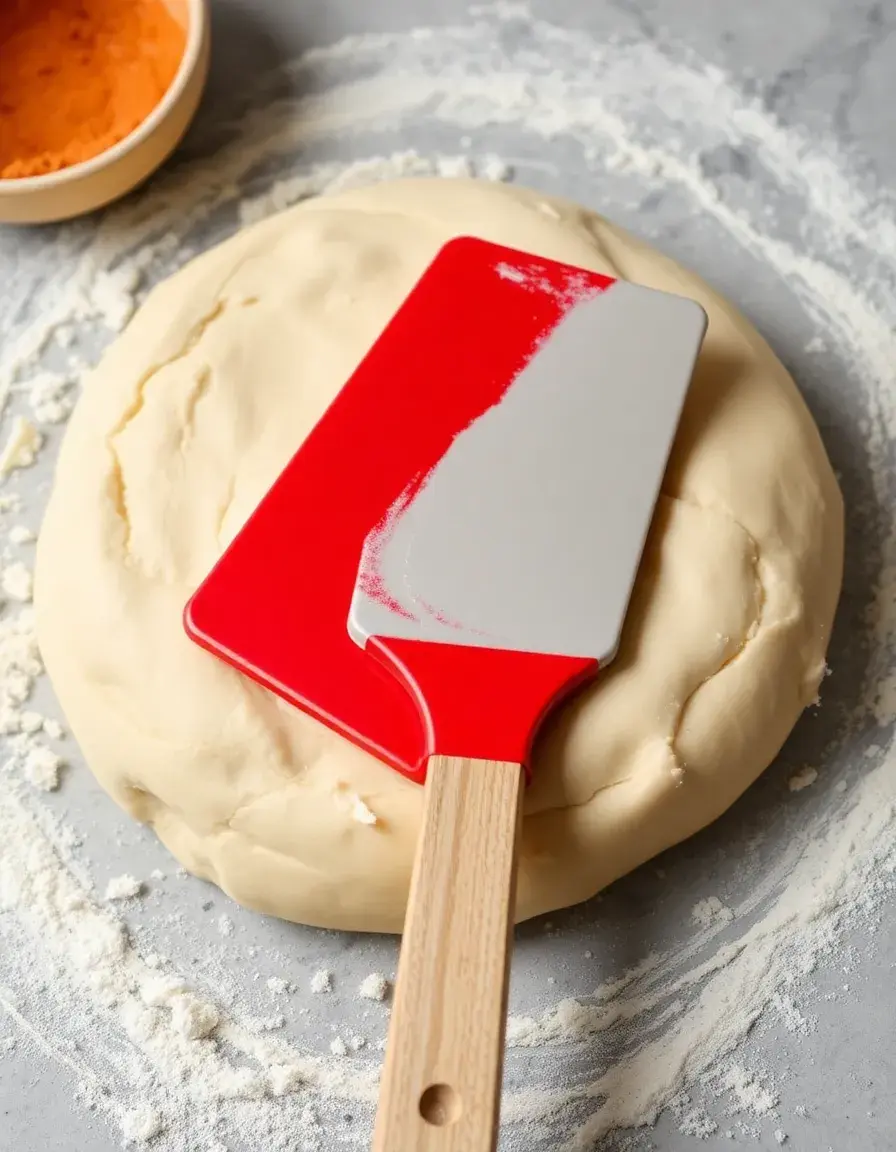 Coupe-pâte et racloir en métal
