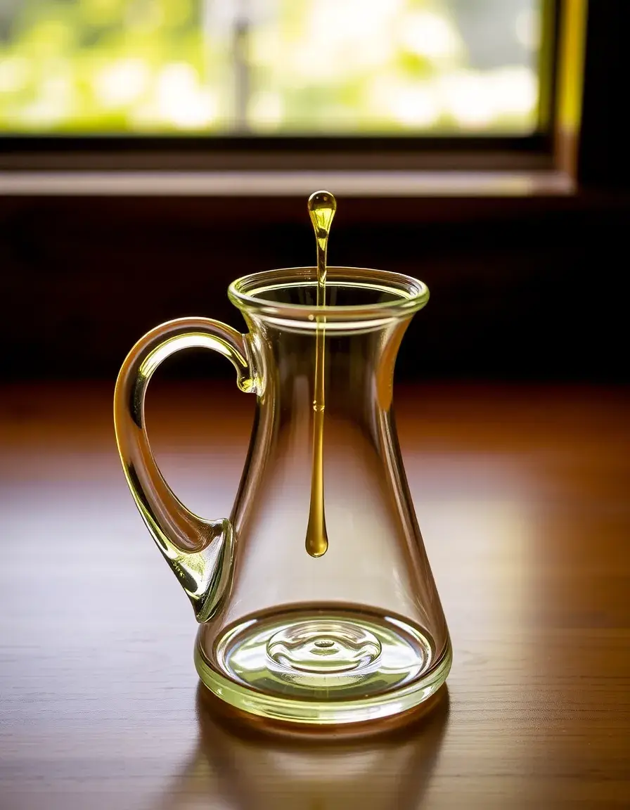Huilier en verre avec bec verseur