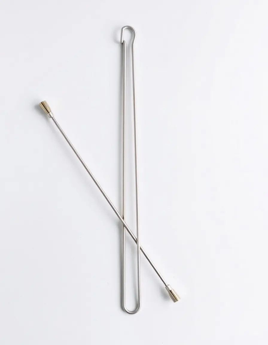 Lot de brochettes plates en métal