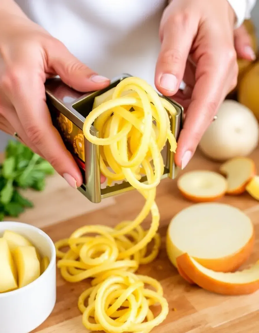 Coupe-spirale manuel pour pommes de terre