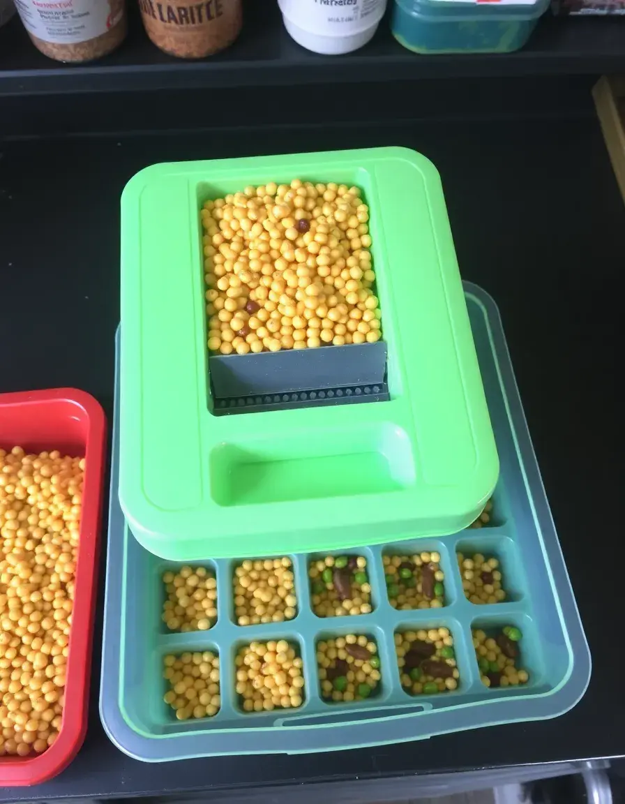Plateau de tri pour cuisiner lentilles sans cailloux