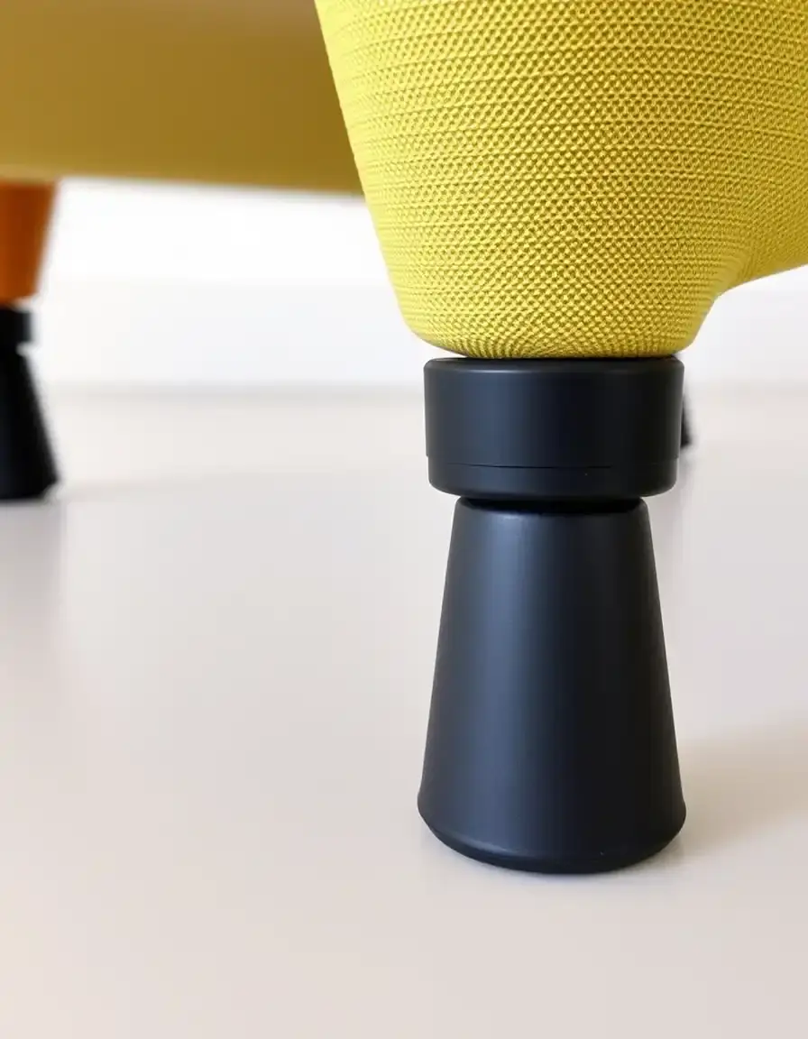 Embouts en caoutchouc noir pour pieds de chaise