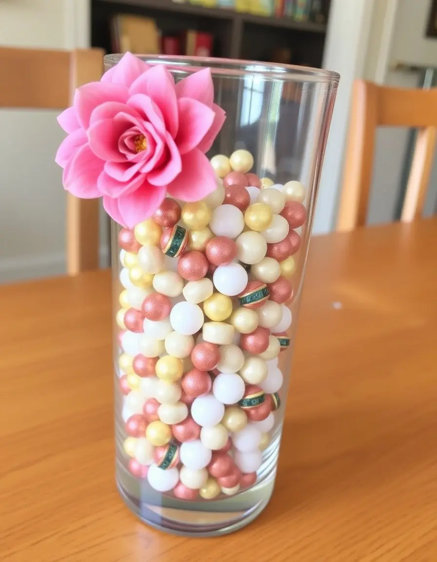 Perles de remplissage vase deco idee cuisine