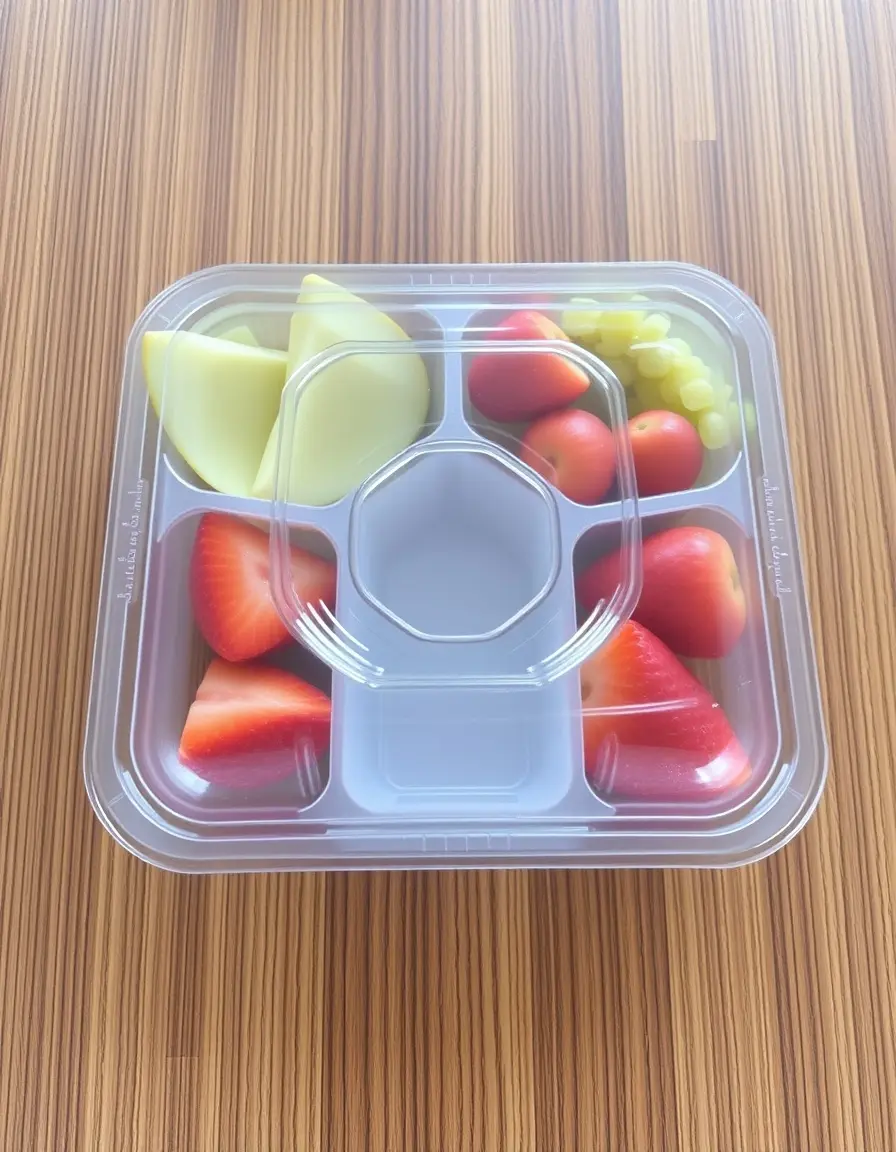 Plateau de présentation deli avec couvercle