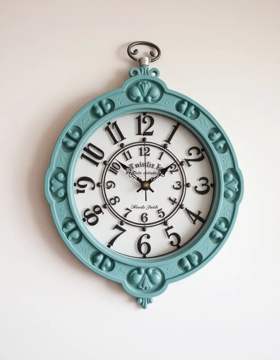 Horloge murale décorative pour cuisine moderne