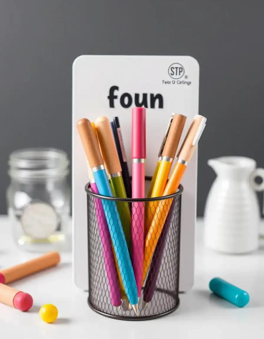 Set de stylos fun thématique cuisine pour écrire recettes