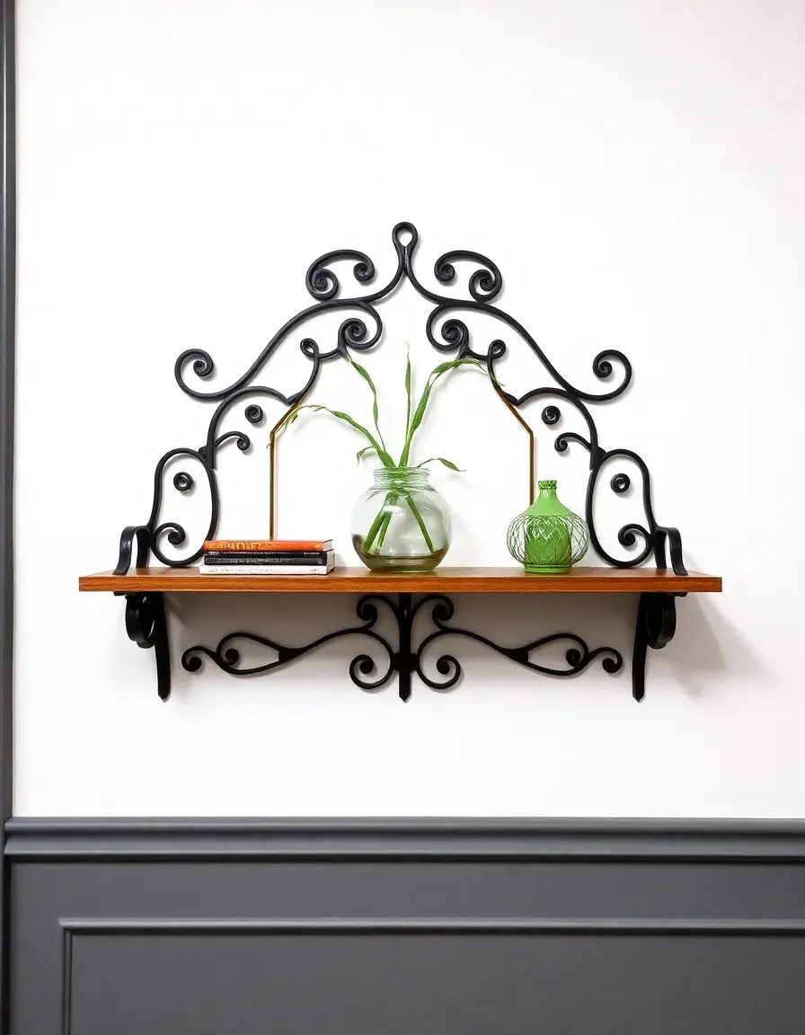 Support mural etagere de cuisine design industriel