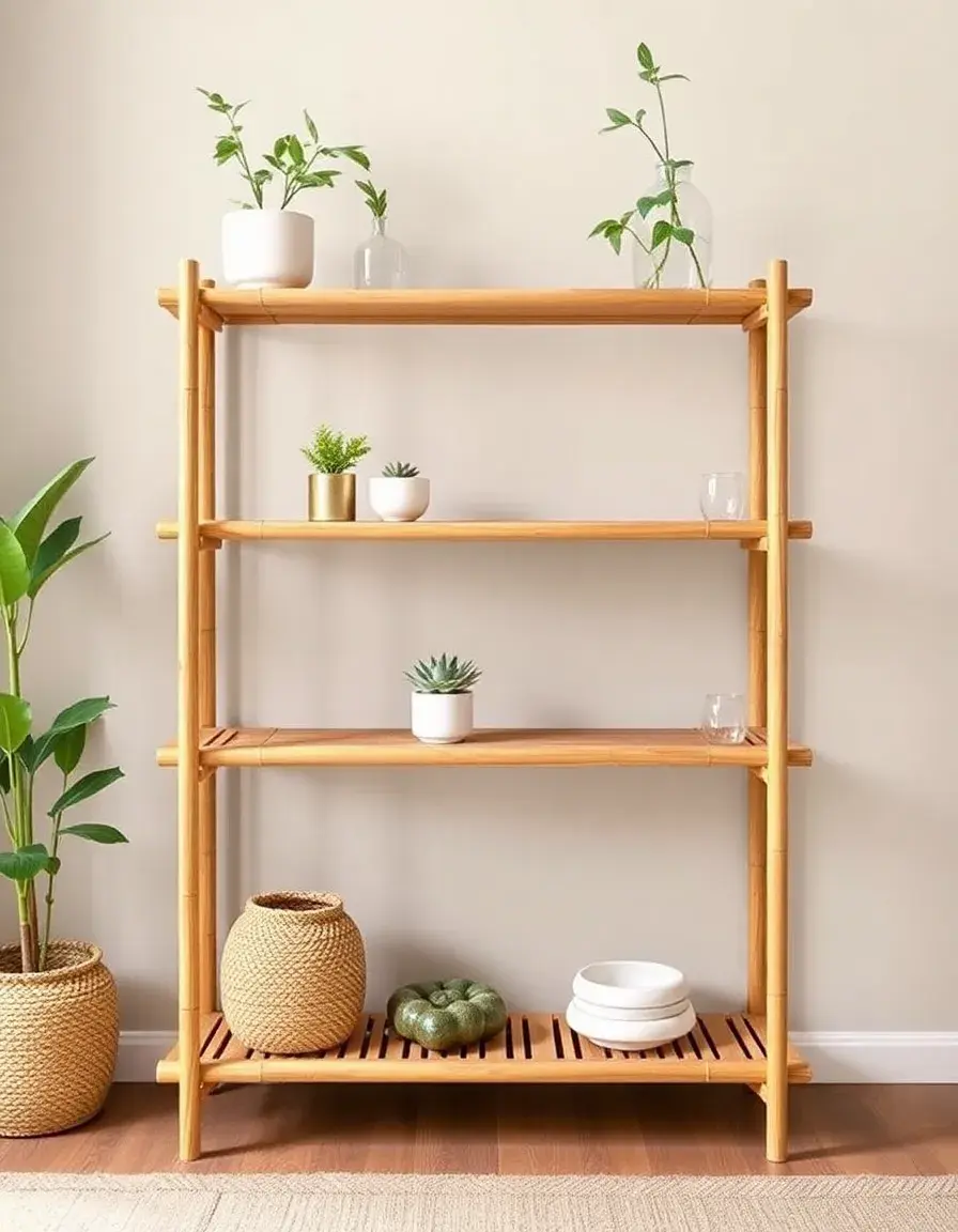 Etagere de cuisine en bambou naturel écologique