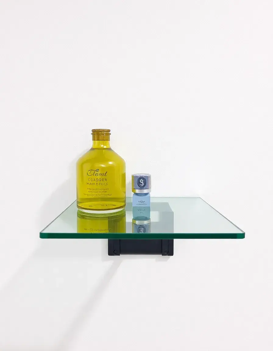 Etagere de cuisine en verre trempé élégante