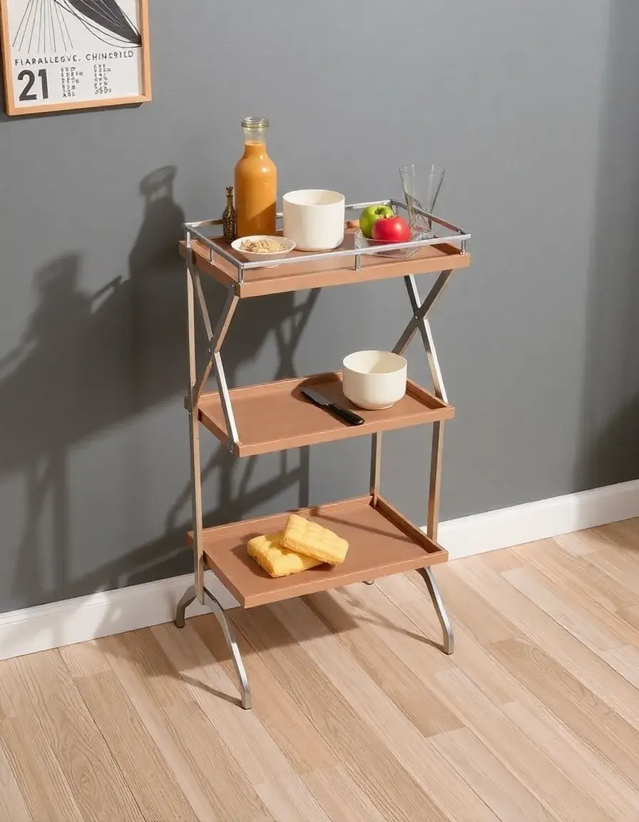 Etagere de cuisine pliable et portable