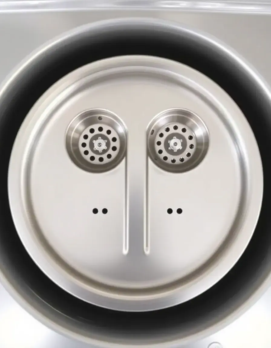 Double Strainer pour evier 2 bacs cuisine