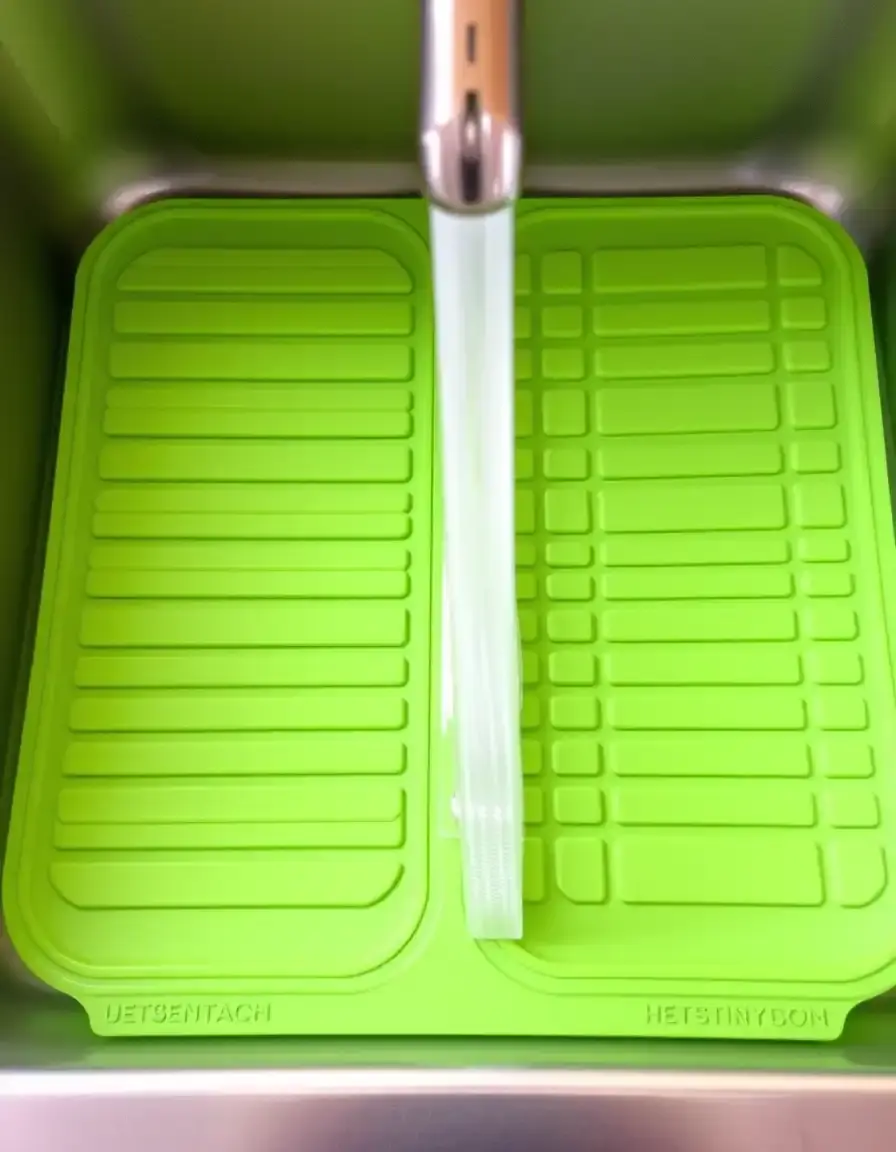Divider Mat en silicone pour évier double