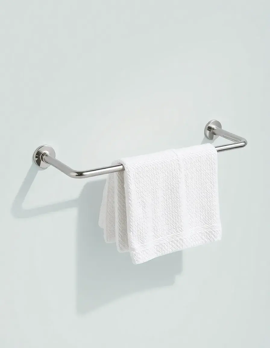 Barre porte-serviette chrome cuisine