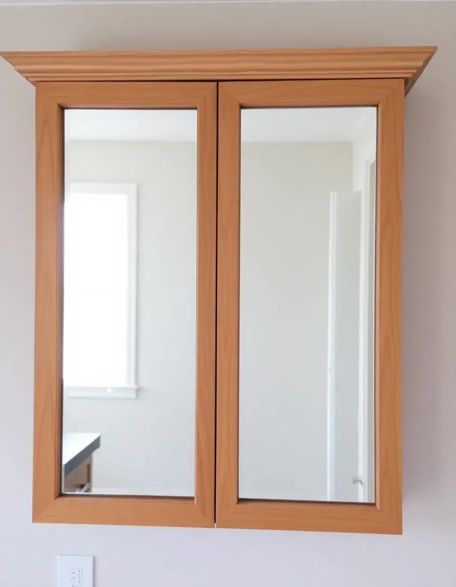 Armoire à porte miroir pour rangement