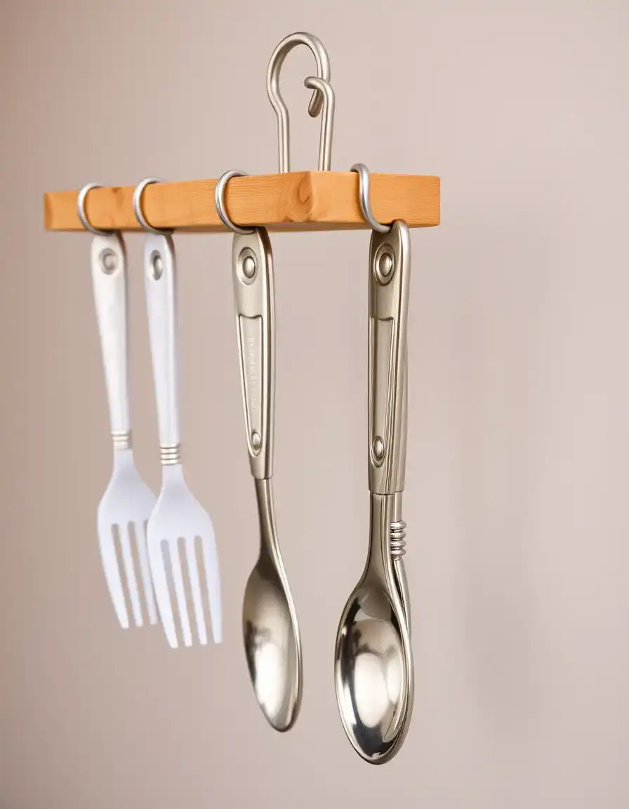 Support à ustensiles à boucles pour meuble colonne