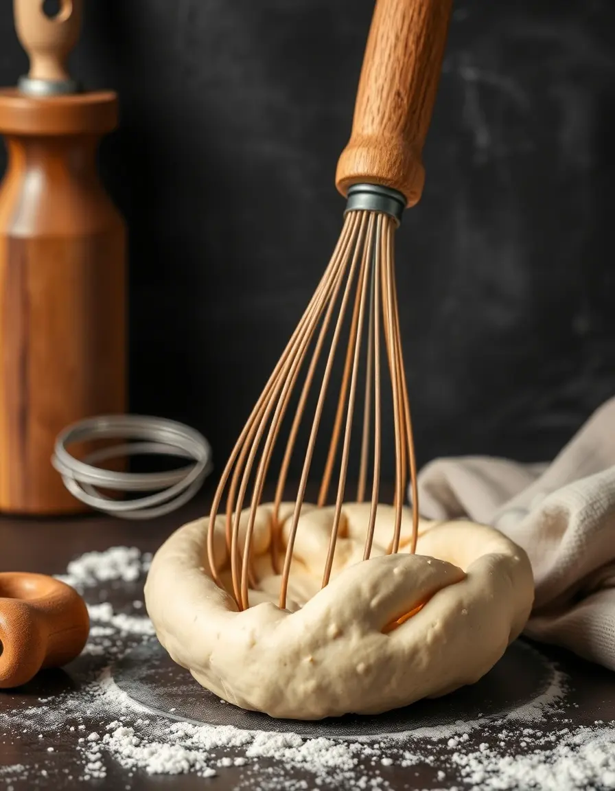 Fouet à pâte danois manche bois