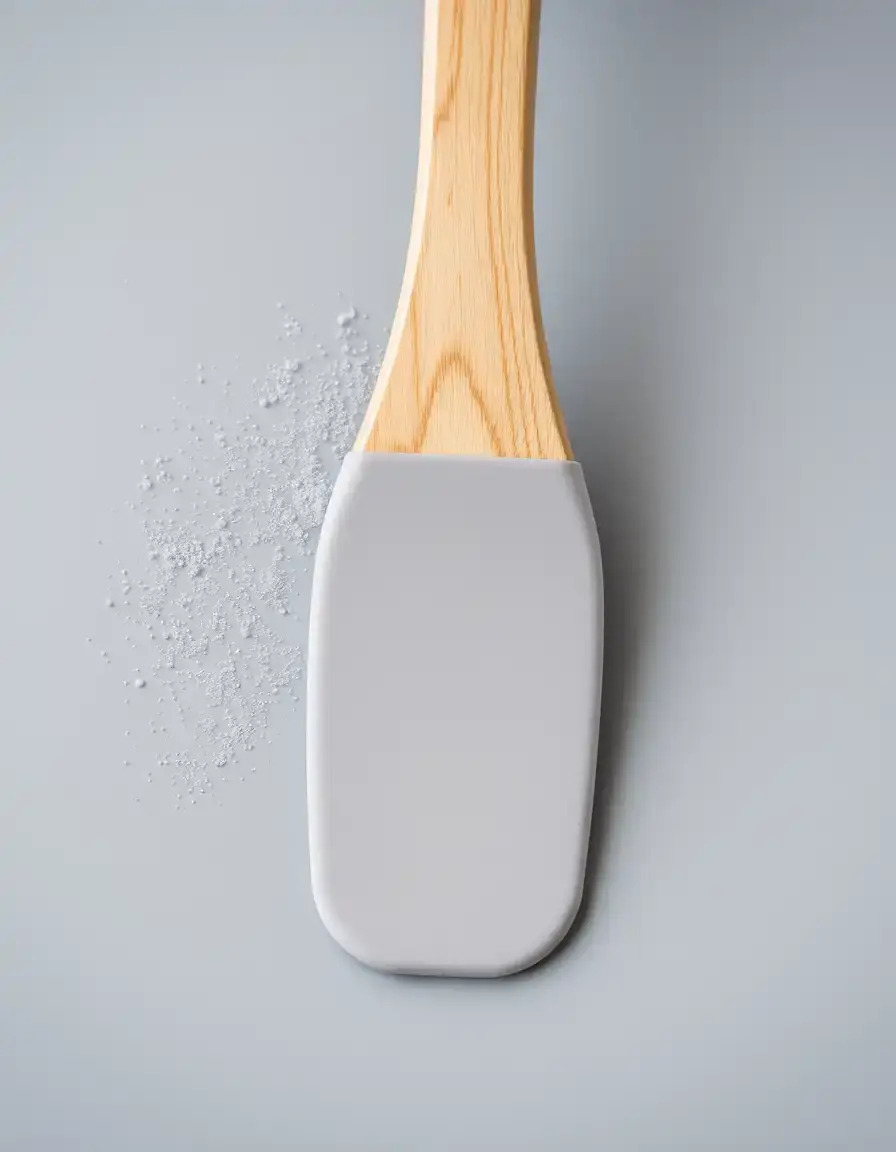 Spatule en silicone gris cuisine ergonomique