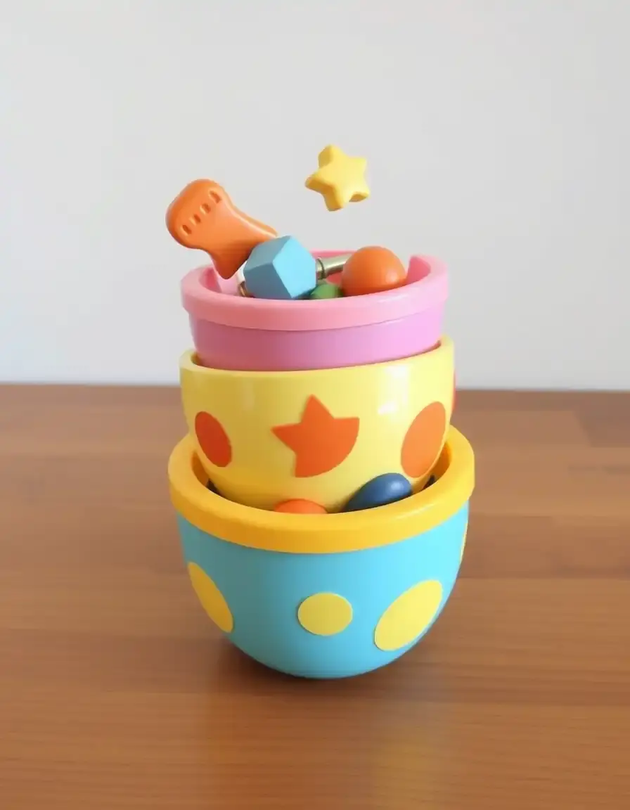 Bol empilable pour apprentissage cuisine enfant