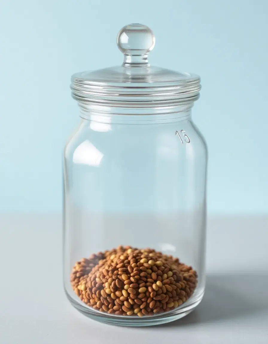 Pot à épices en verre pour laurier cuisine