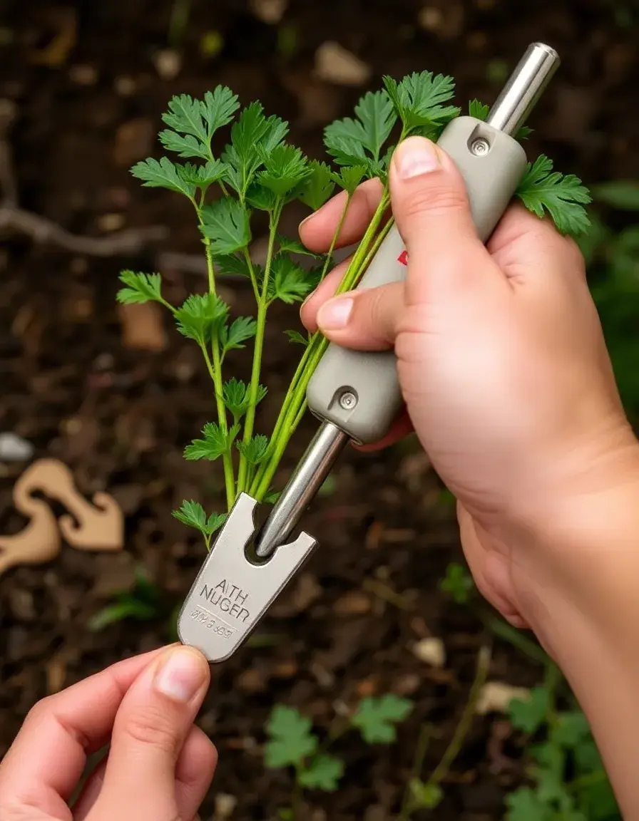 Outil pour effeuiller les herbes