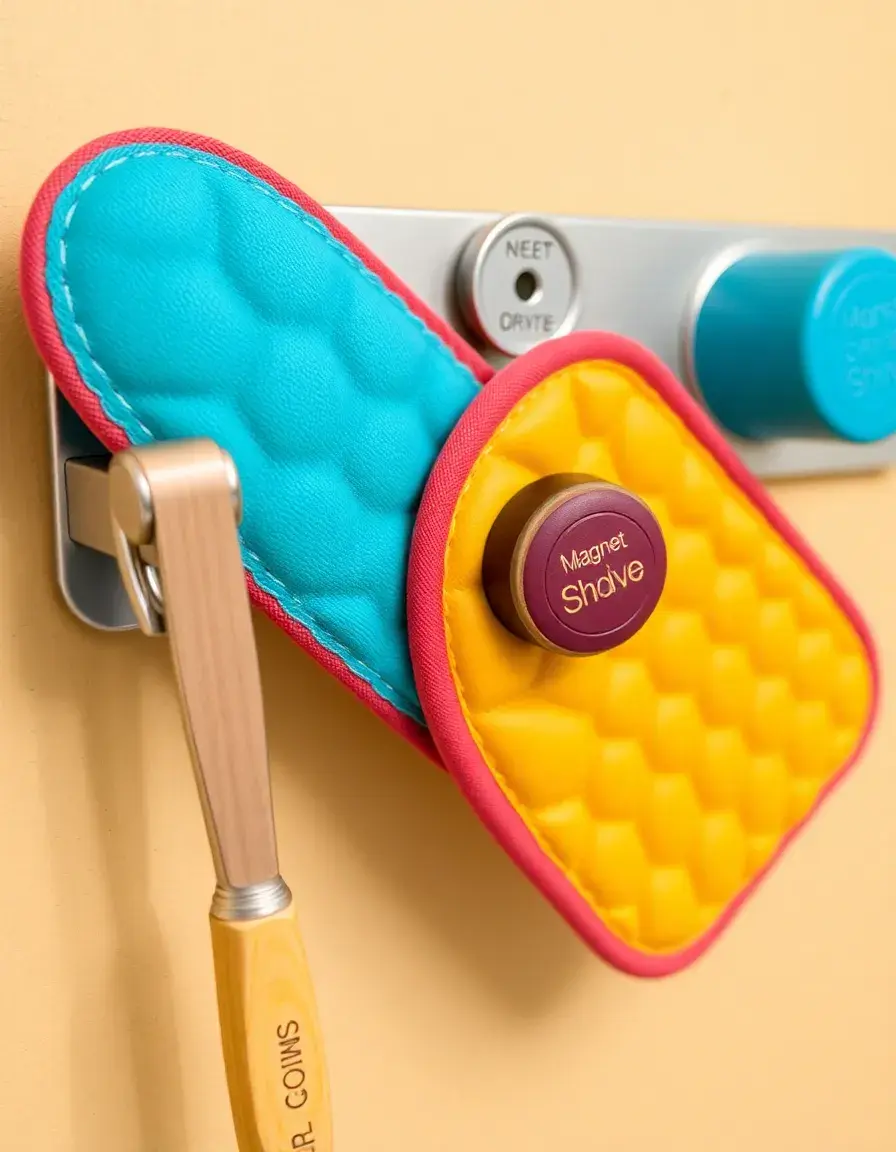 Manique de cuisine magnétique pratique pour le four